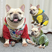 法斗巴哥秋冬棉衣马甲背心斗牛犬保暖棉袄宠物小狗狗羽绒棉服外套