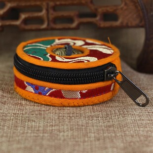 碰铃包尼泊尔手工丁夏包装套铜碰铃袋刺绣拉链法器保护套大中小号