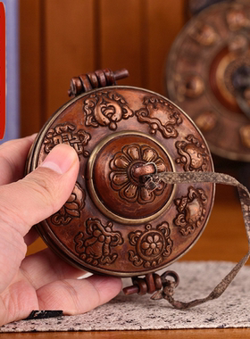 尼泊尔手工碰铃套保护套藏式纯铜