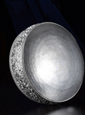 曼茶罗修盘999纯银纯手工