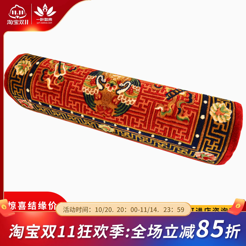 藏式法座扶手沙发坐垫靠背背纯羊毛柔软靠垫沙发垫扶手家居用一对