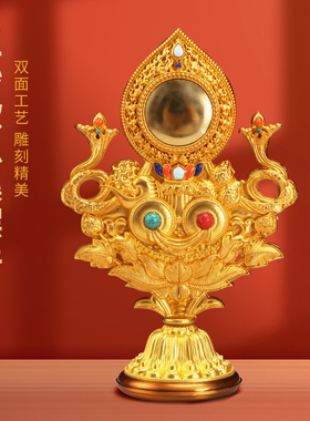 西藏藏式五妙欲组合合金吉祥物集合金精品鎏金家居供奉桌面摆件