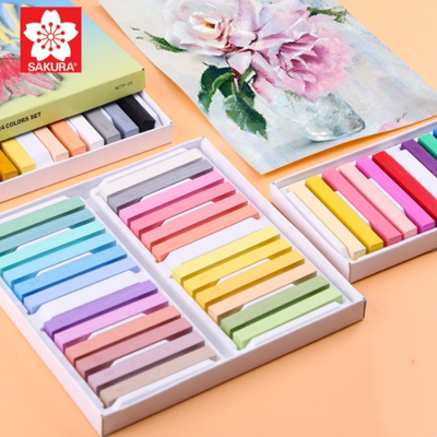 珠光荧光粉彩棒人物素描色粉笔