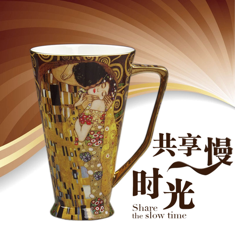 陶瓷大容量欧式风宫廷包邮咖啡杯