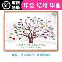 創(chuàng)意指紋商務(wù)年會(huì)店慶畢業(yè)簽到樹