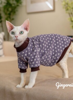 GINGERAIN无毛猫保暖卫衣