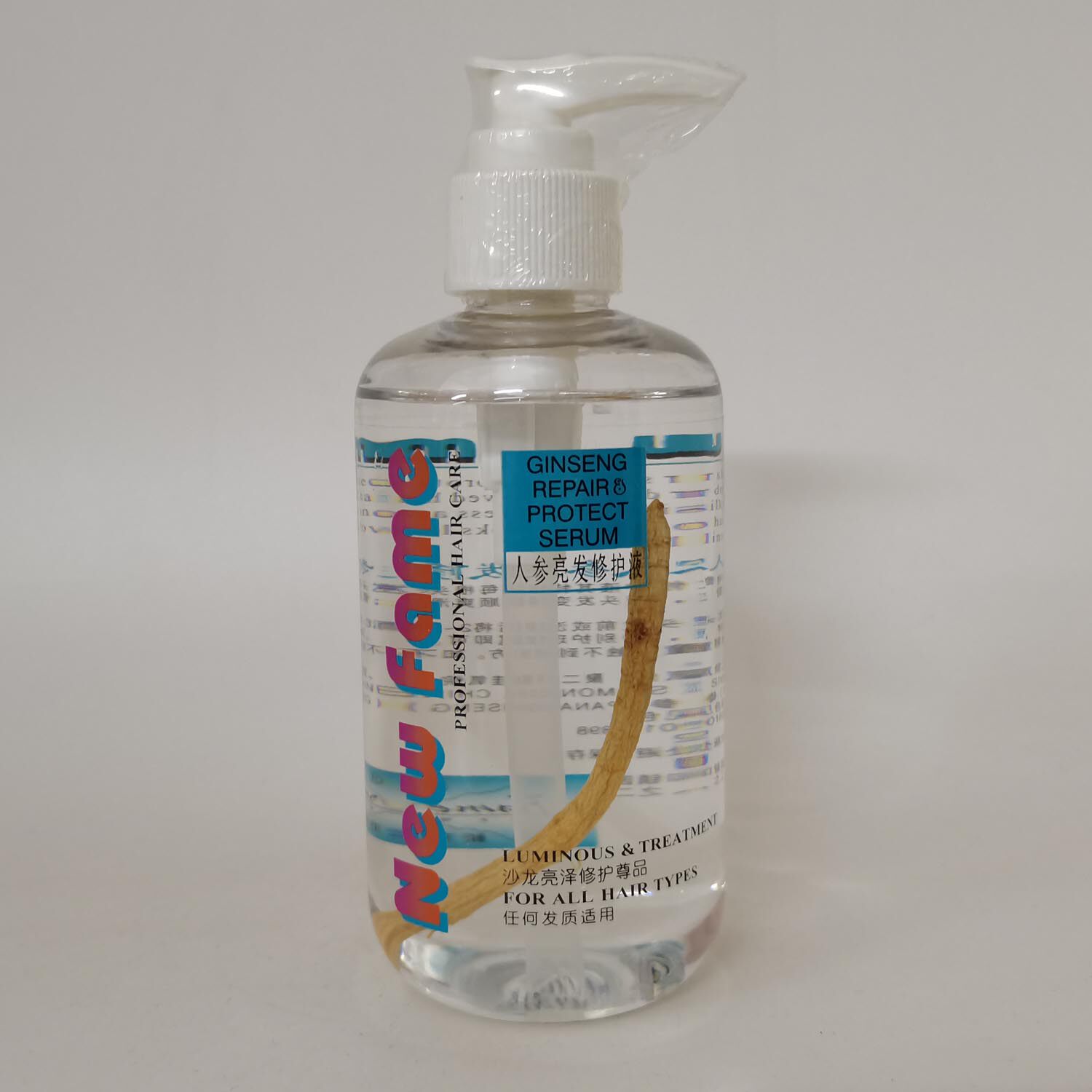 新菲浓人参亮彩护发液new fame免洗护发精油柔顺精油发尾油 248ml