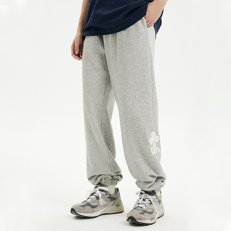 UHUZZ梅花刺绣运动卫裤休闲长裤