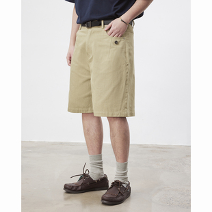 男女裤 UHUZZ 子夏 休闲裤 复古宽松直筒工装 26SS回到街头工装 短裤