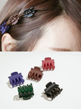 韩国进口磨砂发夹迷你精致小巧抓夹小号刘海夹碎发夹子头饰发卡女