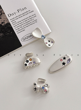 精致小号抓夹多巴胺发夹女夏碎发刘海夹子头饰发抓新款侧边夹发卡