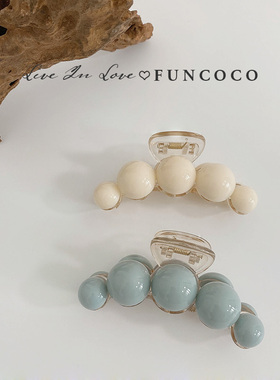 韩国进口高级感珍珠大号抓夹2024年新款网红抓卡高端后脑勺发夹女