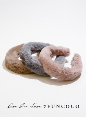 韩系2024年新款网红毛绒高颅顶显脸小发箍毛毛发卡宽边头箍可爱女