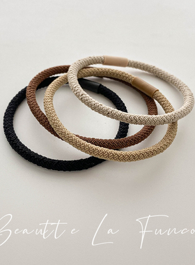 简约头绳2024年新款气质皮筋女扎头发绳高弹力耐用橡皮筋发圈头饰