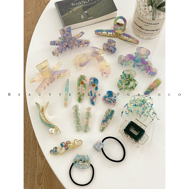 Funcoco夏天的绿彩色爆款头饰