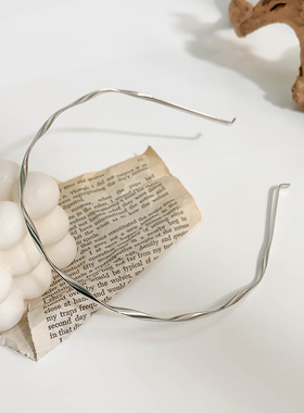 韩国进口高级感螺旋简约网红2024年新款发箍气质发卡优雅头箍发饰