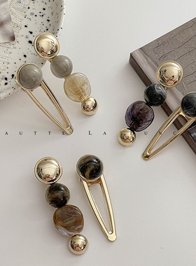 韩国进口高级感发夹女气质侧边一字刘海夹2024新款碎发夹夹子头饰