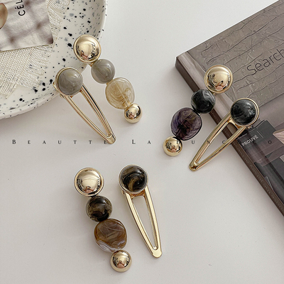 韩国进口气质侧边新款碎发夹