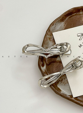 精致简约设计感银色系刘海发夹侧边碎发掐子日韩2024新款发卡碎发