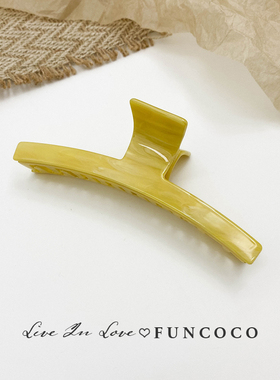 发量少一字醋酸发夹女甜美后脑勺头发夹子韩系抓夹鲨鱼夹头饰网红