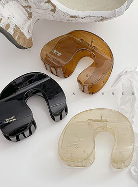 发量多抓夹韩国果冻质感百搭女后脑勺盘发夹鲨鱼夹2024新款加大号