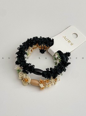 彩色舒适无痕皮筋女扎头韩国高弹力黑色丸子头绳高马尾发绳粗发圈