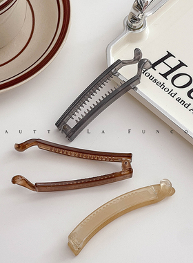 高级感时尚外出百搭竖夹香蕉夹发卡女气质后脑勺夹子头饰马尾横夹