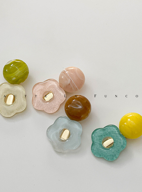 赵露思同款糖果色小花发夹刘海夹女前额法式侧边无痕2024夏季新款