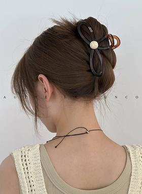 发量巨多也能抓~加大号鲨鱼夹简约高级感后脑勺盘发抓夹韩系发夹