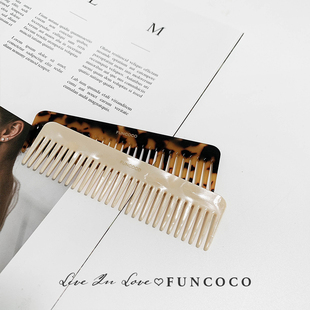 小梳子 精制好看 包包 可以装 韩国水墨玳瑁色醋酸板材发梳 便携