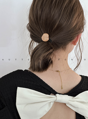 果冻发圈头绳女高级感扎马尾发绳女生简约气质皮筋不伤发皮套发饰