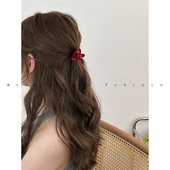 韩国东大门后脑勺半扎发小号鲨鱼夹短发头饰发夹醋酸刘海顶夹抓夹