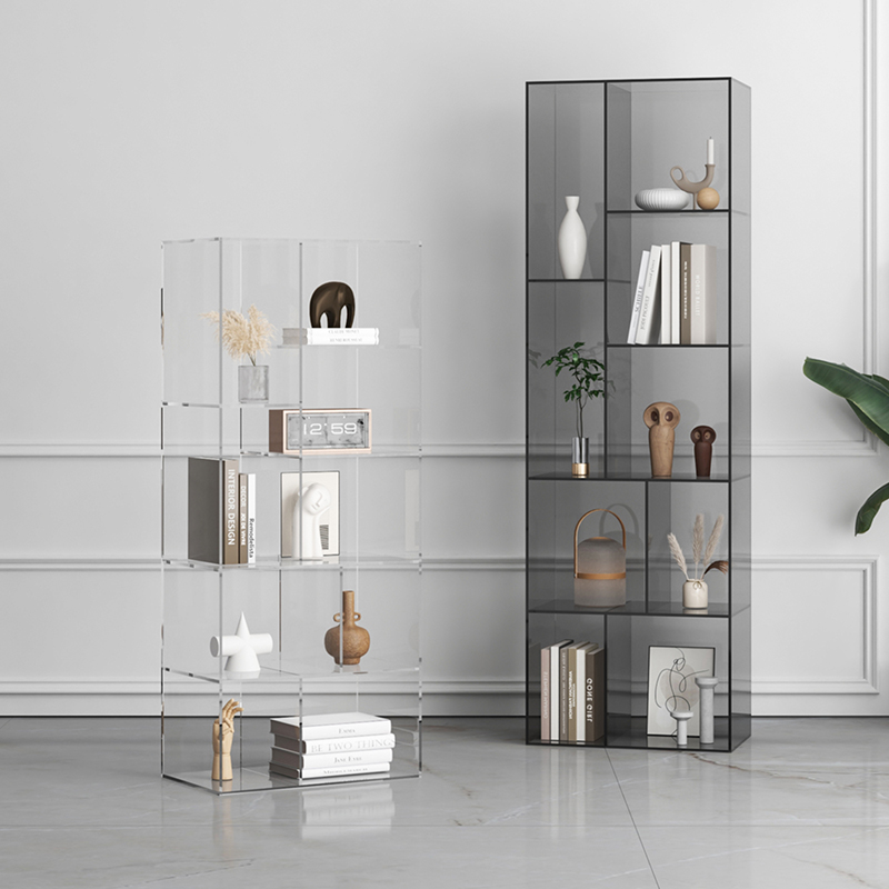 亚克力隔断多层手办落地台架子家用置物架展示柜陈列书架饰品鞋包