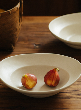 伍杯景德镇酒店餐厅餐具碗盘陶瓷日式复古盘子菜盘汤盘手工家用