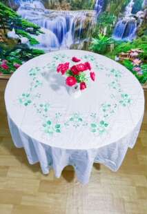 純棉老北京补花大型圆桌布.220*220cm