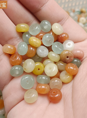天然石算盘珠85玉散配饰隔
