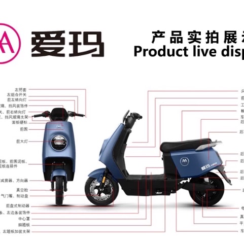 爱玛电动车擒龙AB09HG06FB07