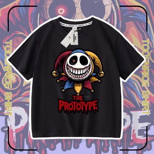 波比poppy playtime prototype 男女童夏装短袖t恤衣服儿童上衣服