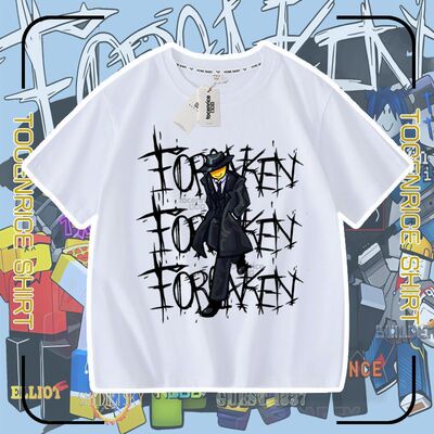 roblox forsaken chance 短袖衣服儿童半袖男女孩学生上衣T恤衣服