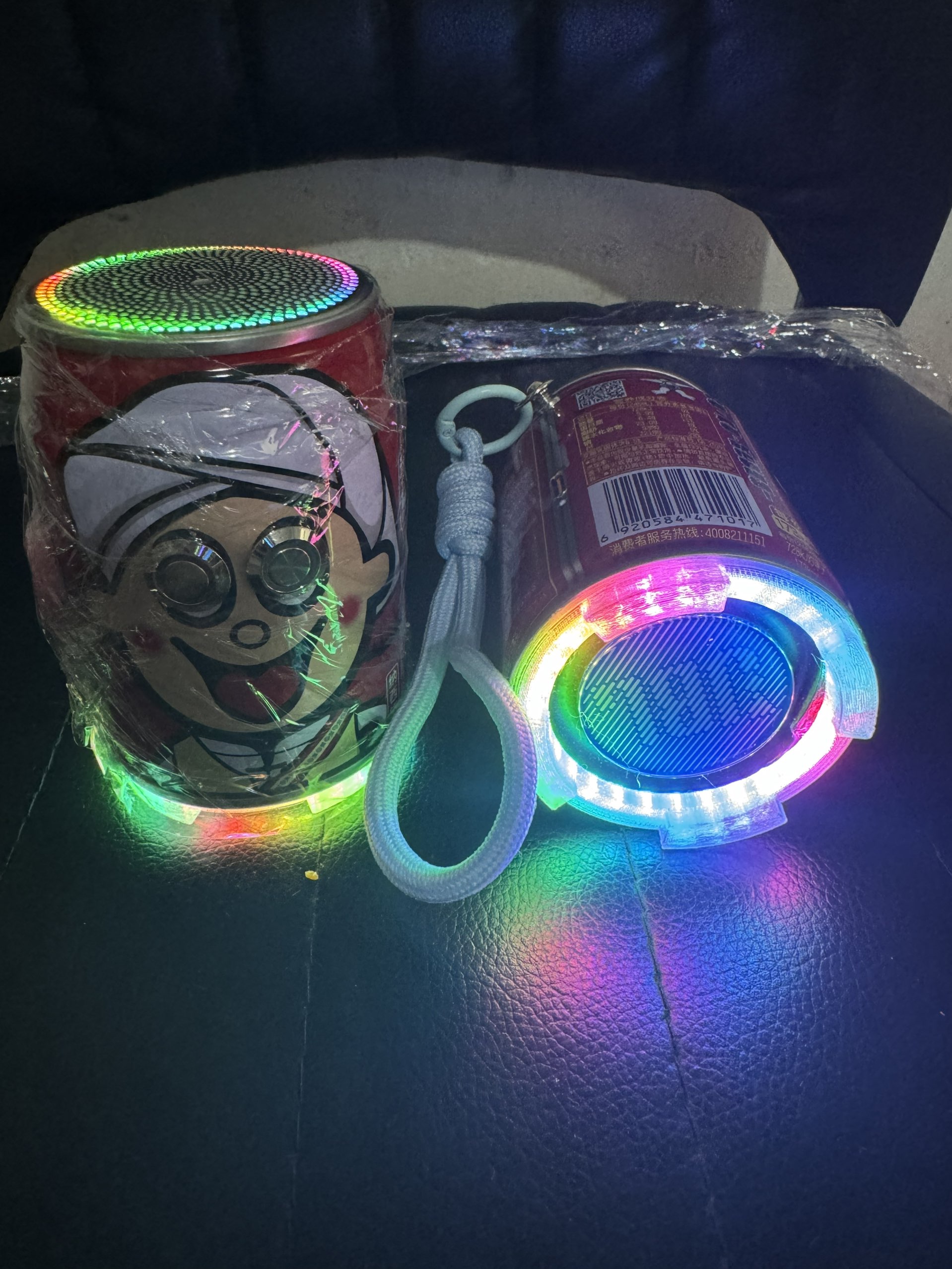 旺仔牛奶音响蓝牙音响爆款DIY红牛充电户外低音炮插卡桌面音响