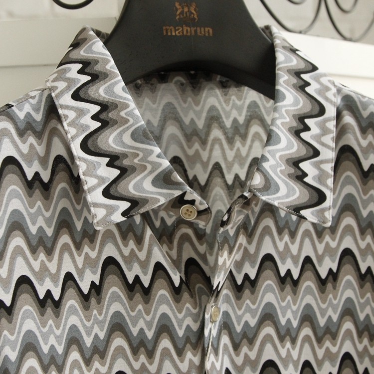 英国品牌kinloch1868男弹力棉修身长袖衬衫凉