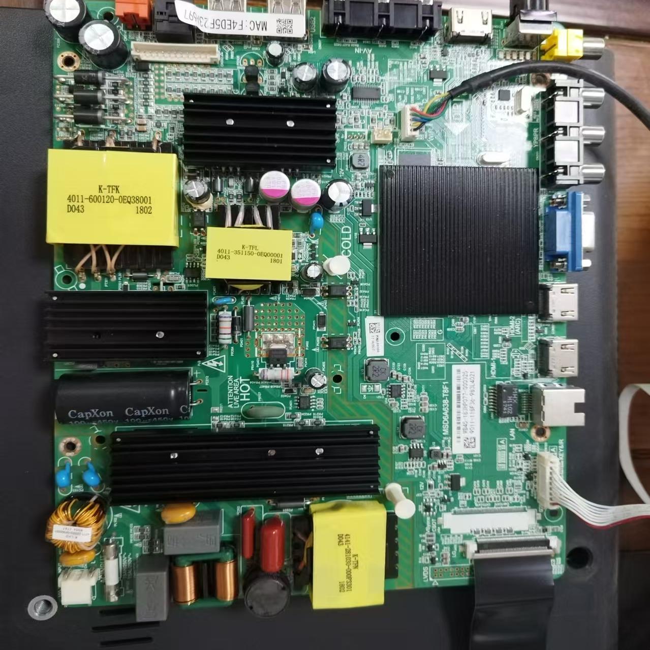 原装飞利浦55PUF6092/T3电视主板MSD6A638-T8F1配LG屏