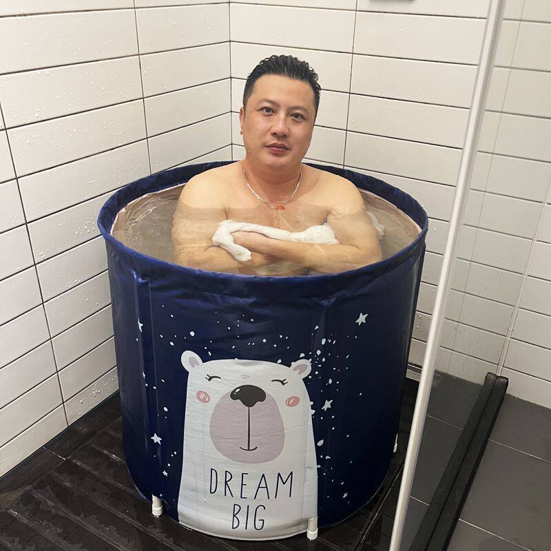 免安装折叠加厚浴桶泡澡桶成人家用大人浴盆塑料免充气洗澡沐浴桶