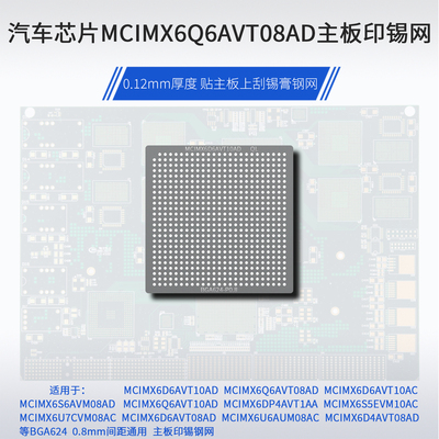 汽车芯片MCIMX6Q6AVT08AD印锡网