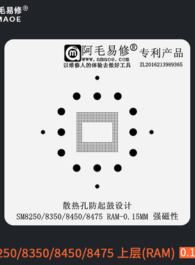 阿毛易修SM8475植锡网SM8250 SM8350 SM8450上层CPU钢网0.15mm厚