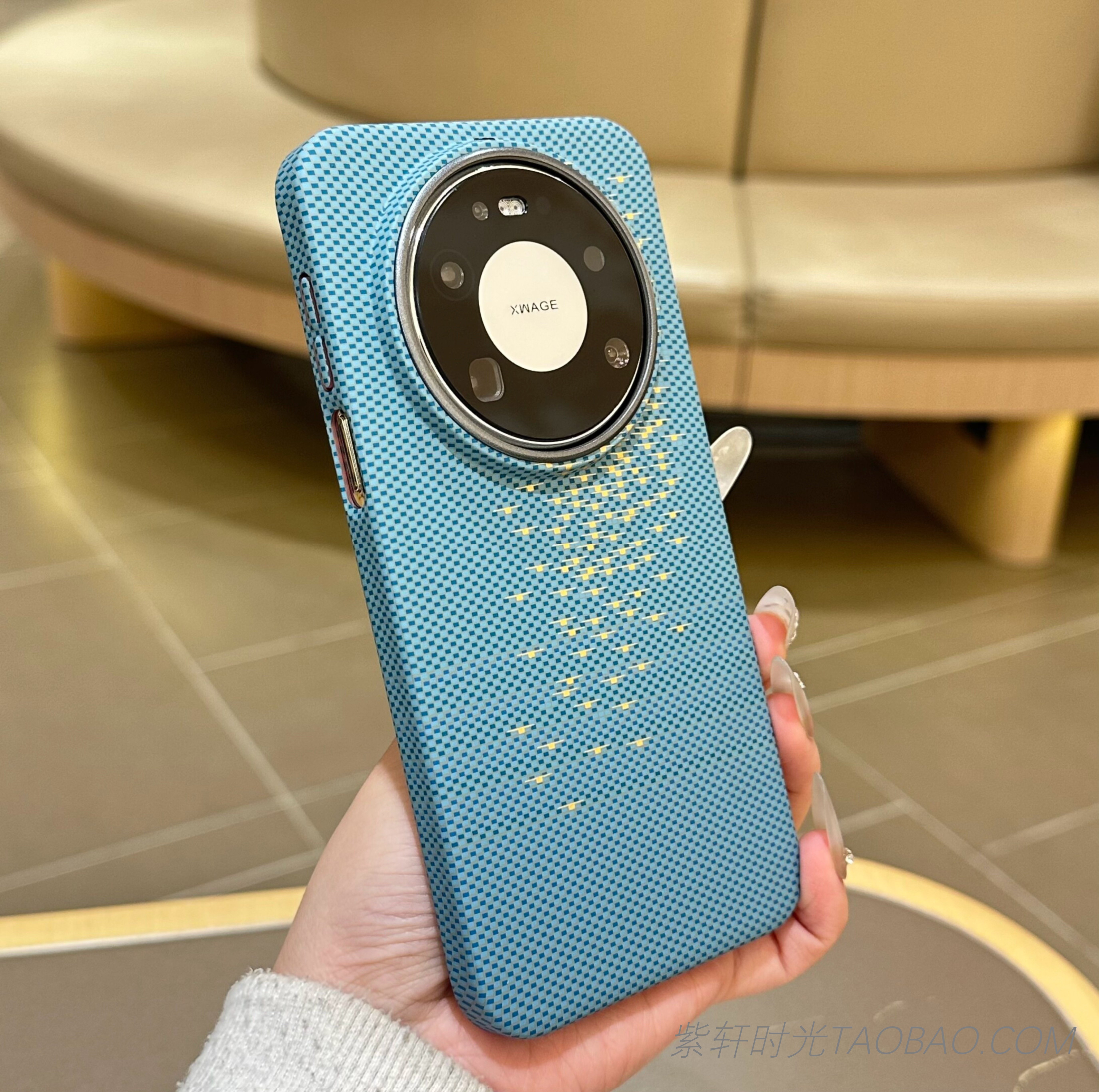 浮光波粼凯夫拉纹理磁吸充电适用华为mate80pro手机壳max磨砂硬壳mate70pro防指纹mate60pro新品高档简约男女