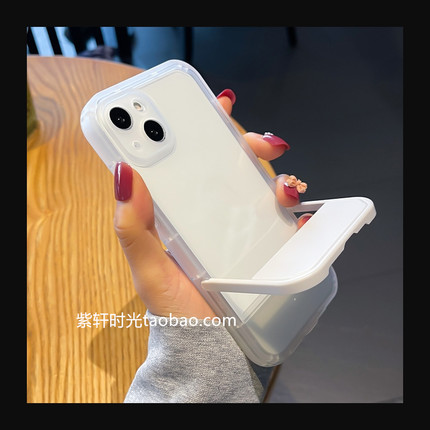 透明折叠支架12适用oppoReno11/10手机壳9/8新款7简约4se创意reno6/5pro隐形2Z高级感findx8直边x7气囊防摔x6