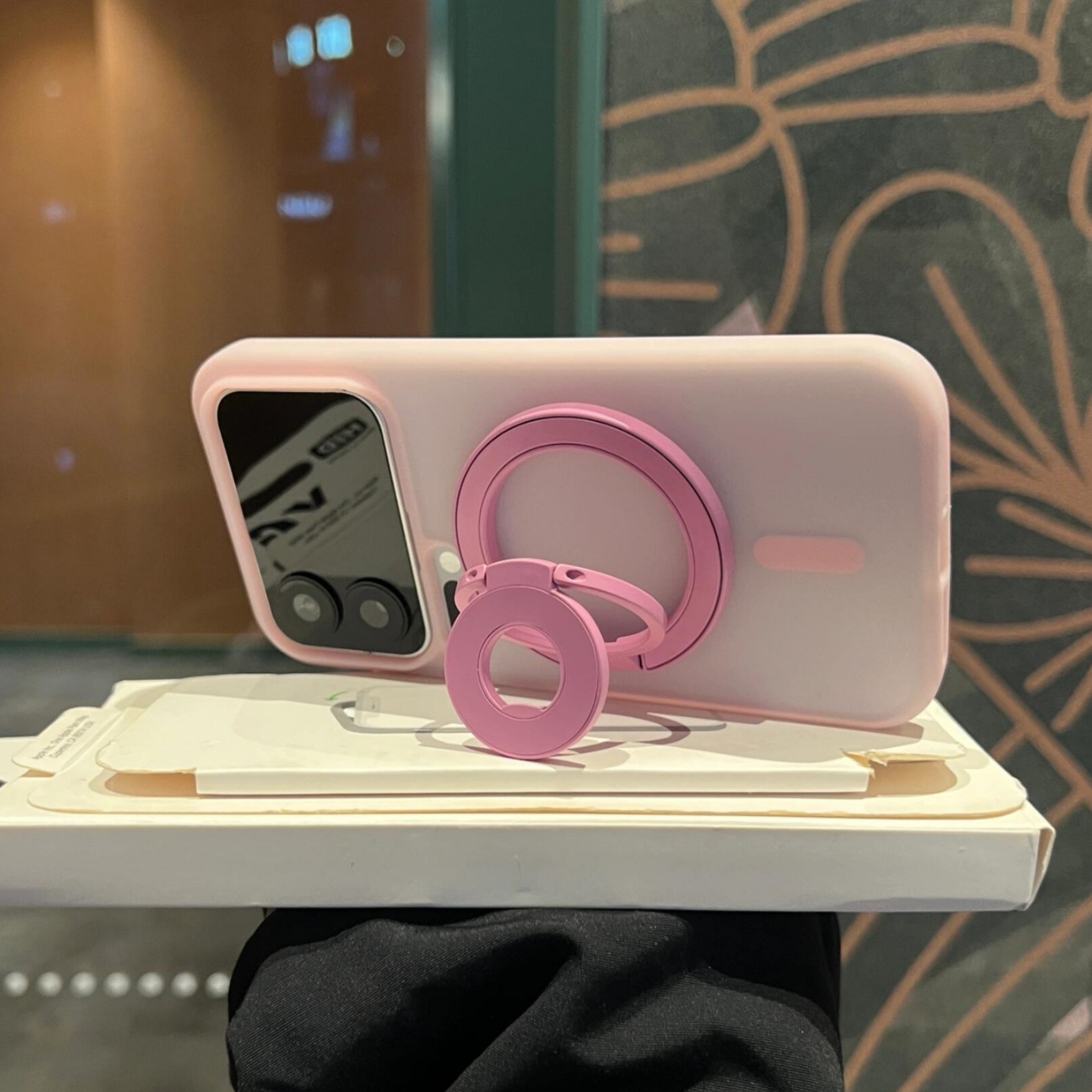 Magsafe双面磁吸三折叠支架适用小米17promax苹果17pro手机壳iPhone16/15/14华为mate80pro液态硅胶pura70女