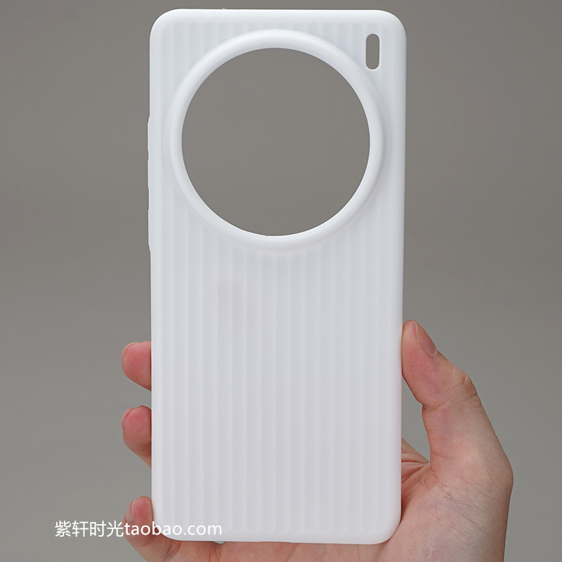 真PP硬壳瓦楞光栅竖纹雪白色适用vivoX200pro手机壳mini高级感x100s微磨砂iqoo13波纹超轻薄保护套不发黄