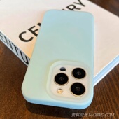 韩国ins风新天蓝色液态硅胶适用oppoFindx8s 手机壳X8pro多巴胺纯色Reno13精孔13pro小米15全包防摔14保护壳